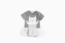 קיץ תינוקת שמלה חדשה תינוק קטן נסיכת bodysuits