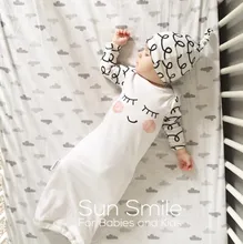 2016 Autumn New Arrival Infant Baby Boy Girl Sleeping Bag Cute Smiling Face Sleepsacks with Hat
