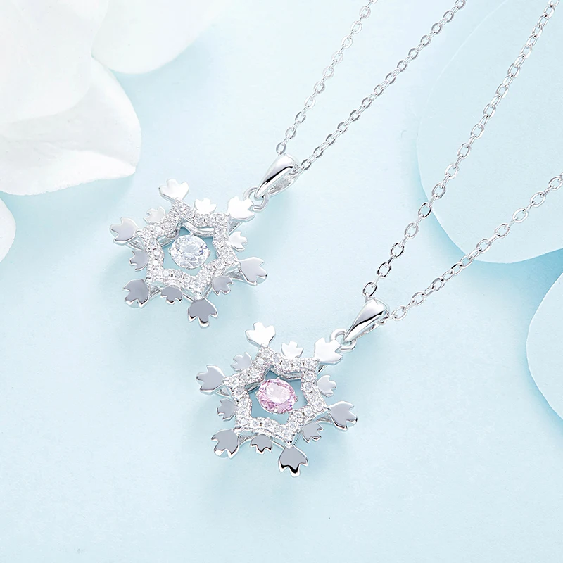 CDE украшенные кристаллами из Swarovski 925 стерлингового серебра ожерелье женщина звезда кулон движущиеся ювелирные изделия-ожерелья