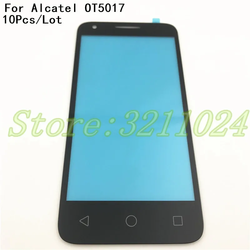 10 шт./лот Переднее стекло для Alcatel PIXI 3 4 5 OT5017 OT5017D OT5017X 5017 5017D 5017X фотографический