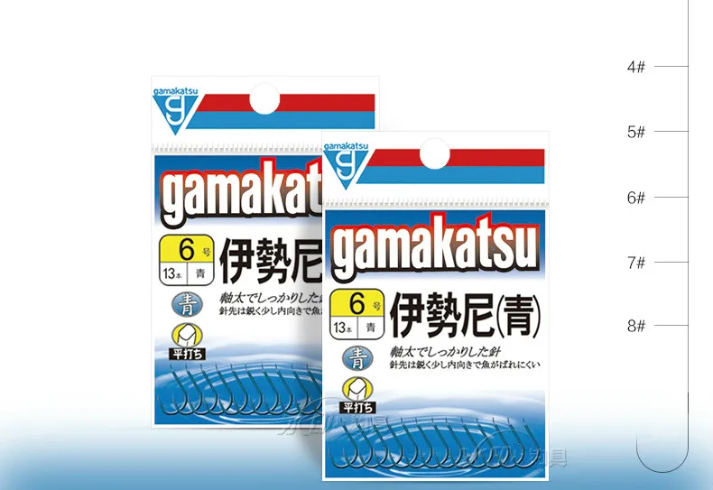 5 упаковок/Лот, Gamakatsu Ise, с колючим крюком, острый твердый крючок из высокоуглеродистой стали, рыболовные мероприятия