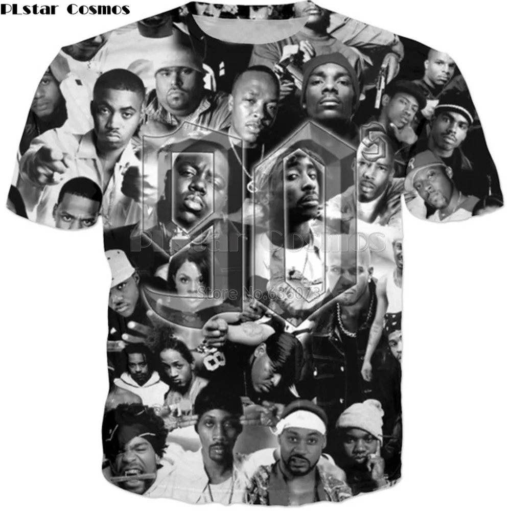 Ух девушка 2019 Новая мода 2pac Тупак футболки 90s реперские кепки характер коллаж