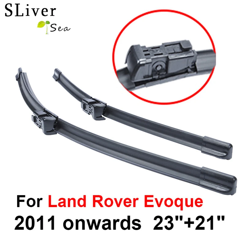 SLIVERYSEA Front Wiper Blades For Land Rover Evoque 2011 2016 Pair 23