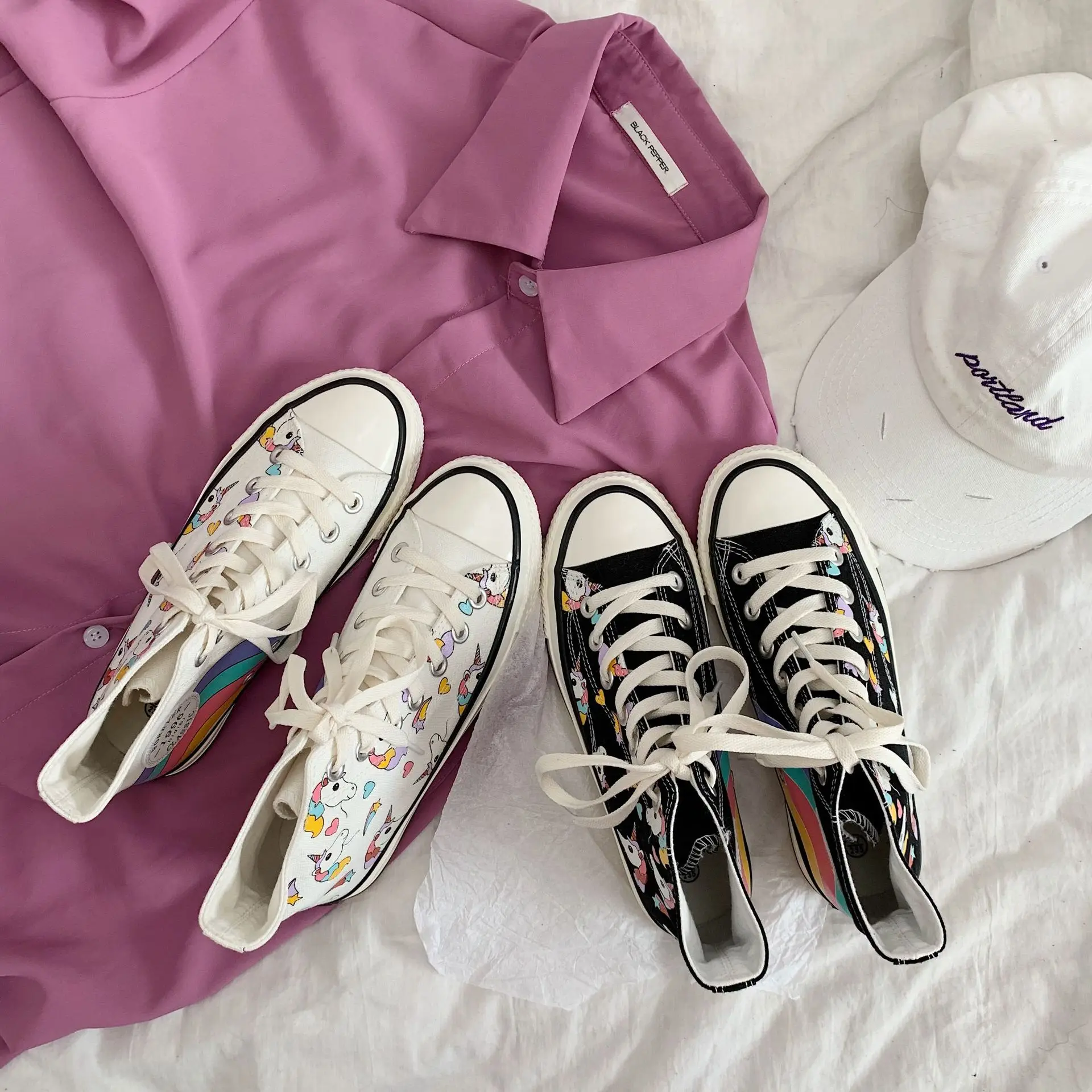 High Top Unicorn Sneakers For Girls -Unicorn Fashion HTB1AtgnO7voK1RjSZFwq6AiCFXaQ