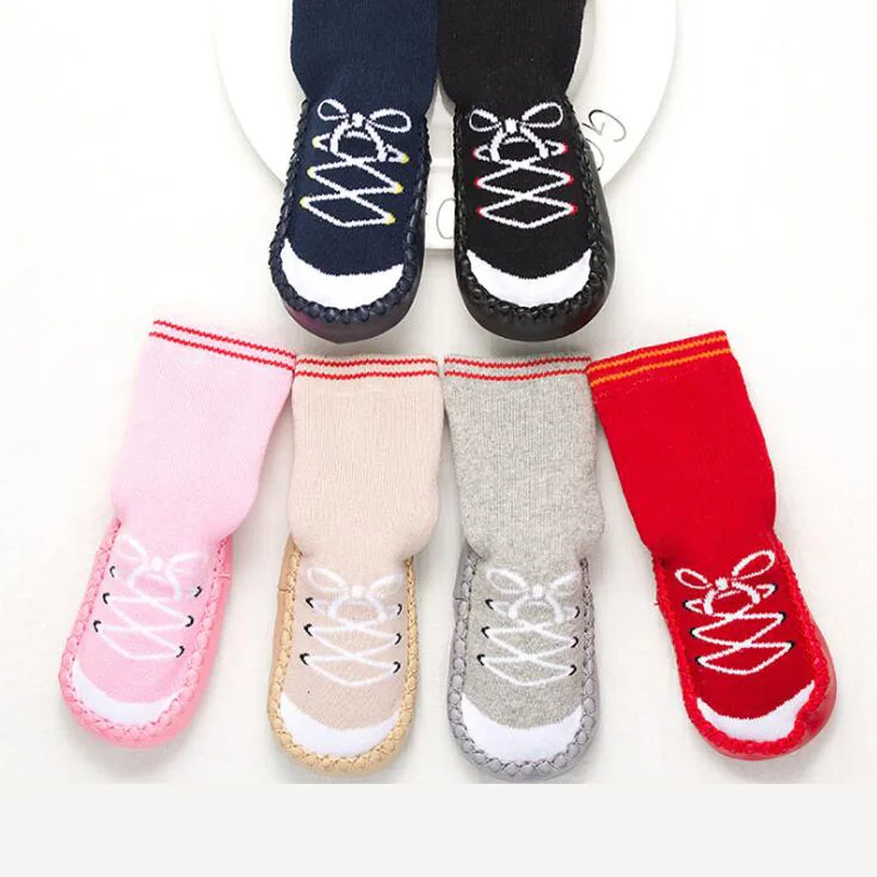 

New autumn and winter thick cotton warm toddler socks floor non-slip baby socks