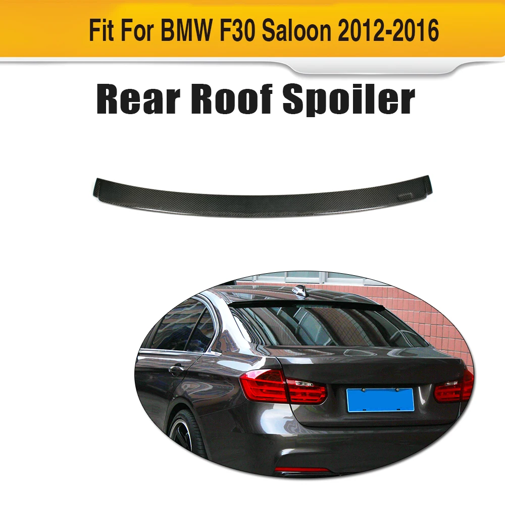 

For 3 Series Carbon Fiber Roof Spoiler Auto Boots Trunk Lip Wing for BMW F30 F80 M3 Sedan 4 Door 320i 335i 2012 - 2016