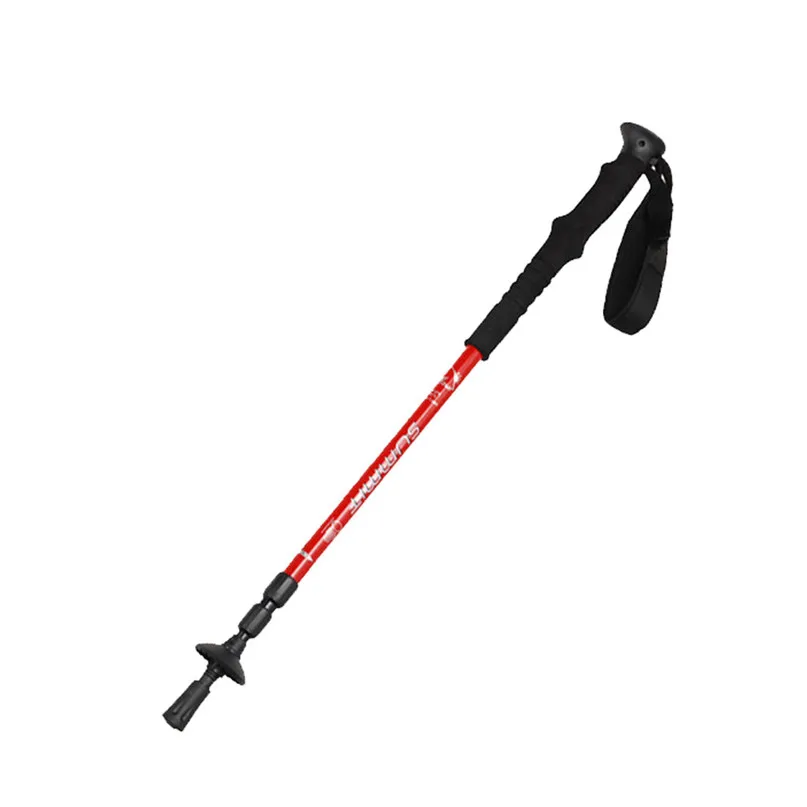 Aviation Aluminum Trekking Poles Walking Hiking stick cane Alpenstock 67-135cm Red Blue for climbing spring tour #2h11 (4)