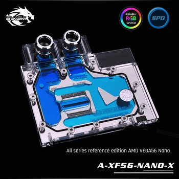

Bykski A-XF56-NANO-X, Full Cover Graphics Card Water Block, RBW Lighting system,For All Series Founder Edition AMD VEGA56 Nano