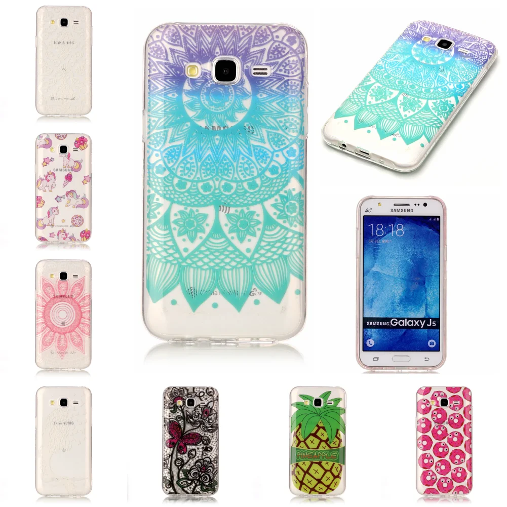 Для Samsug Samsun Galaxy J5 2015 J 5 дешевый новый ультра TPU Мягкий тонкий чехол Fundas Etui бабочка