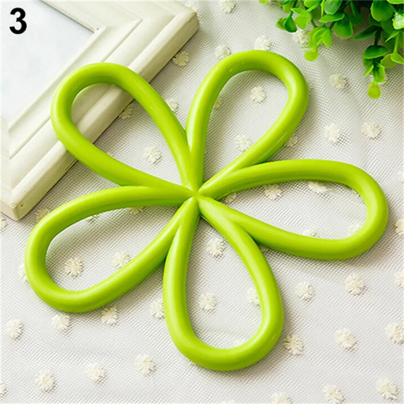 ساخنة جديدة زهرة الشكل pvc مكافحة زلة حصيرة الحرارة سادة العزل طاولة المطبخ المفارش 91YP ساخنة جديدة زهرة الشكل pvc مكافحة زلة حصيرة الحرارة سادة العزل طاولة المطبخ المفارش 91YP