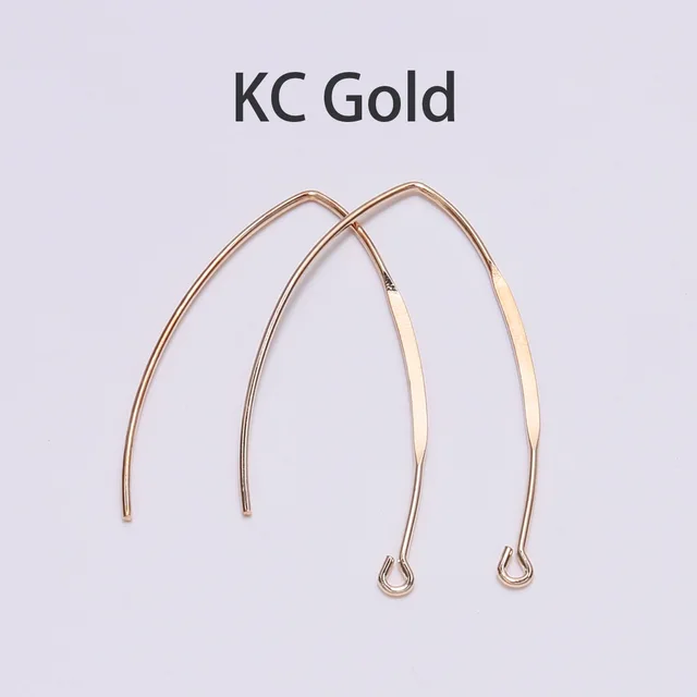 20-50pcs Gold Stainless Steel Hypoallergenic Earring Hooks Fish Earwire  Earrings Clasps Earring Wires For Jewelry