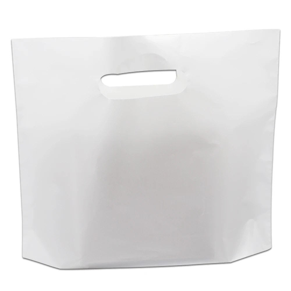 50pcs lot white plastic shopping bag with handle gift craft apparel boutique plastic shopping 50pcs lot white plastic shopping bag with handle gift craft apparel boutique plastic shopping