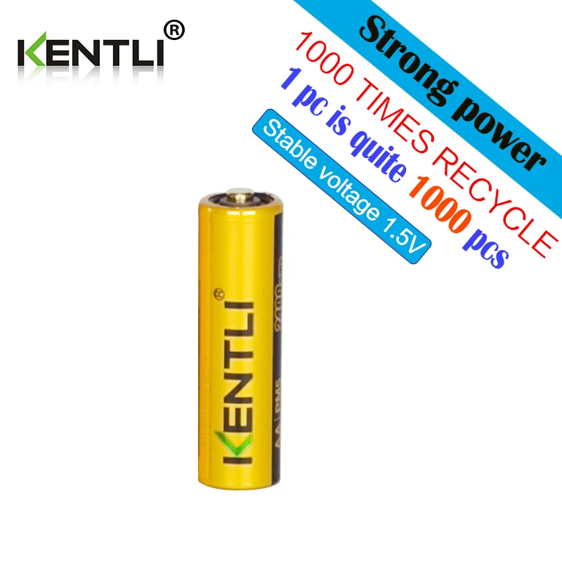 KENTLI 1 шт. хороший пакет AA 2400mWh 5 В Полимерные литий ионные аккумуляторные батареи