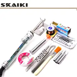 Высококачественные наборы припоя Skaiki 907 220 V 60 W Электрический паяльник с регулируемой температурой + бессвинцовый паяльник