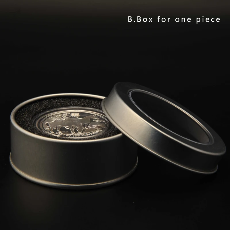 2015 wholesale A commemorative tin metal coin boxes/ancient chinese