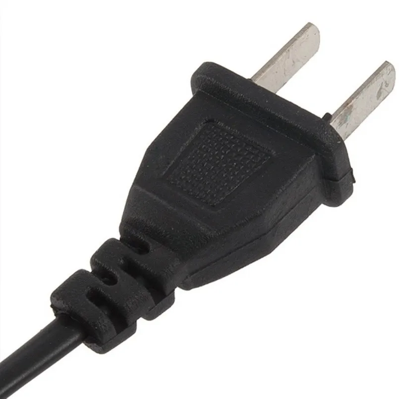 5FT штепсельная вилка стандарта США 2-зубец Порты и разъёмы Ac Мощность кабельный трос адаптера для видеомагнитофона для PS2 для PS3 Тонкий Новые