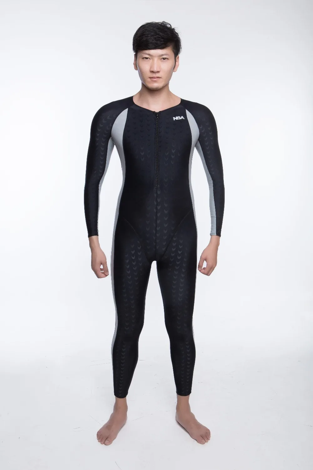 NSA competition full body triathlon wetsuit black one piece racing