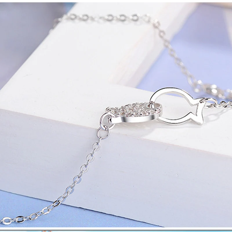 cz zircon pendants necklaces fish  (4)