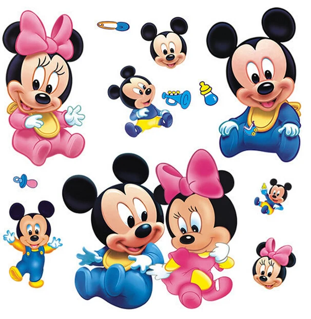 Caliente 2015 Mickey Mouse Minnie Mouse baño decoración de dibujos