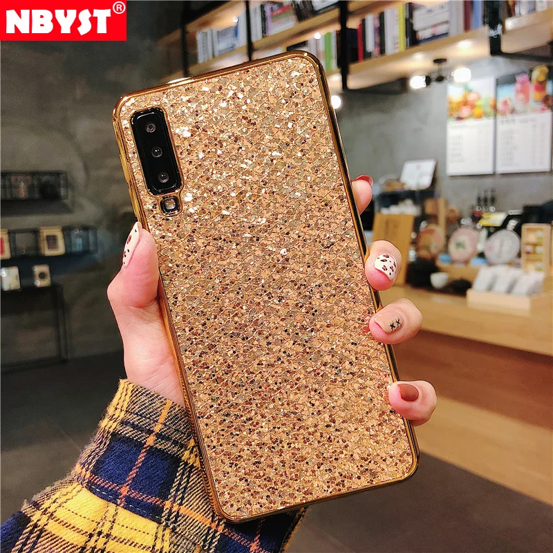 

Luxury Glitter Soft Cover For Samsung Galaxy A30 A50 A70 S8 S9 S10 S10e A6 A8 J4 J6 A9 A7 2018 J3 J5 J6 2016 2017 J730FM A505FN