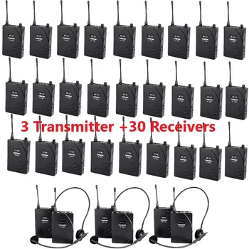 

Takstar UHF-938/ UHF 938 UHF frequency Wireless Tour Guide System 50m Operat Range 3 Transmitter+30 Receivers for Tour guiding