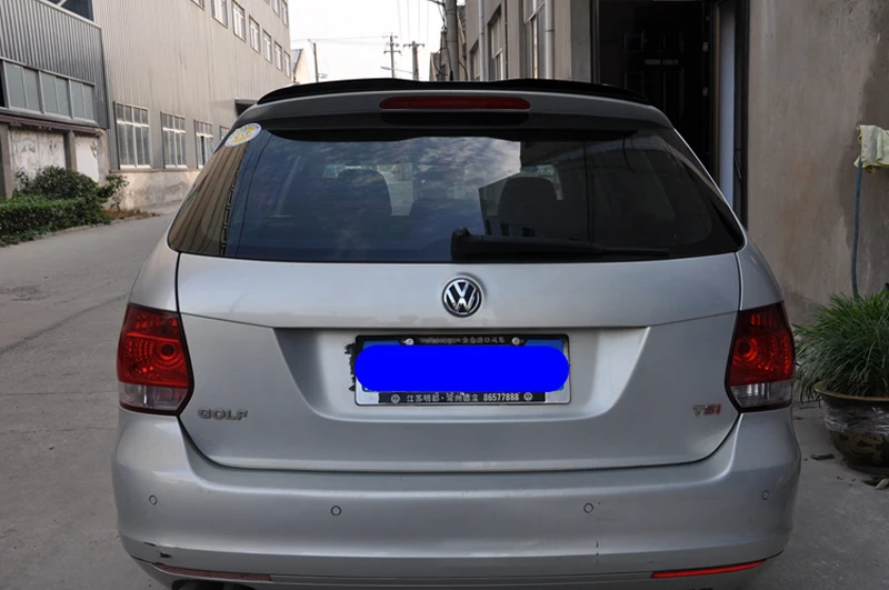 Для Volkswagen VW Golf 6 MK6 Wagon Spoiler 2010-2013 Модель MK6 светильник высокого качества ABS Материал Автомобильный задний черный спойлер