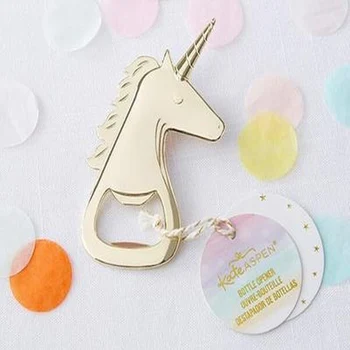 

New Creative Gold Unicorn Beer Opener Wedding Party Gift 50pcs