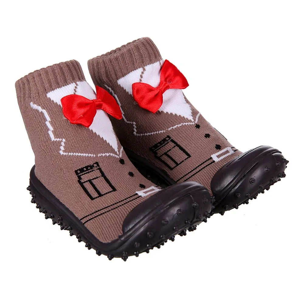 Joyo Roy18 новые зимние детские носки мягкая хлопковая подошва с нескользящей резиновой подошвой обувь для новорожденных и носки