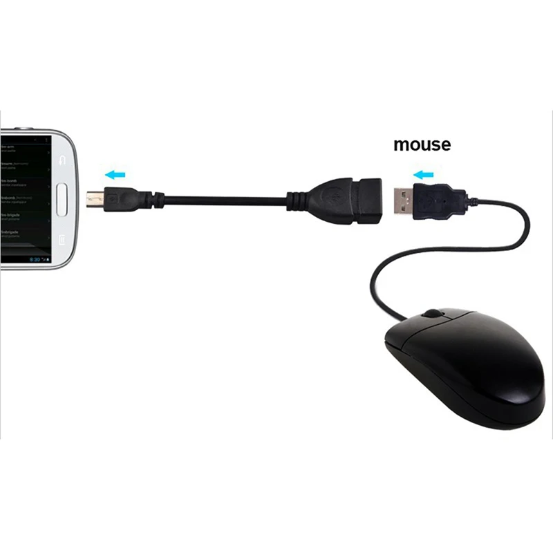Micro USB OTG кабель адаптер 5pin мини-usb штекер к USB 2,0 Тип Женский хост-адаптер OTG кабель для мобильного телефона MP3 MP4 камеры