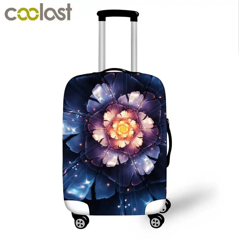 Эластичный Чехол для багажа с цветочным принтом для девочек 18-32 дюймов, защитный чехол seyahat, чехол, аксессуары для путешествий - Цвет: pxth03