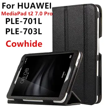 

Case Cowhide For Huawei MediaPad T2 7.0 Pro Smart cover Genuine Leather Protective Case For Youth PLE-703L PLE-701L Protector