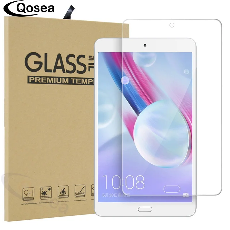 Qosea для huawei Honor Waterplay 8 0 дюймовый защитный экран 9 H Защитная пленка планшета MediaPad M5 4