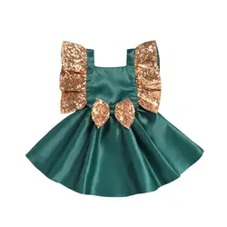 2019 платье изысканное платье для мамы и дочки в европейском и американском стиле винтажная зеленая одежда для мамы и дочки Банкетный