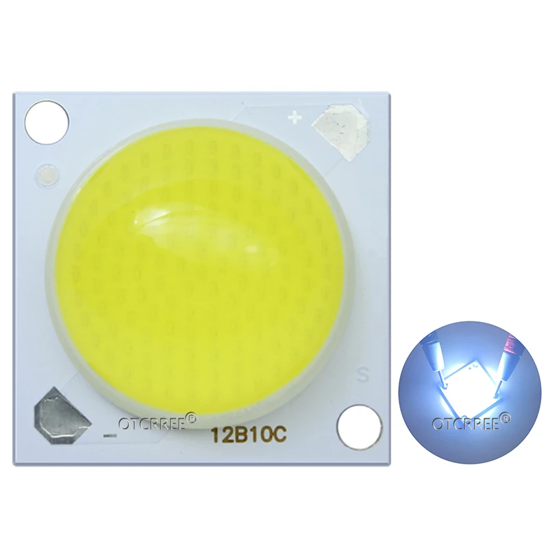 1-10PCS 30W-50W Molding Top LENS Flip Chip COB LED Chip Diodes Cold White Warm White Full Spectrum Pink 30-36V 5500LM