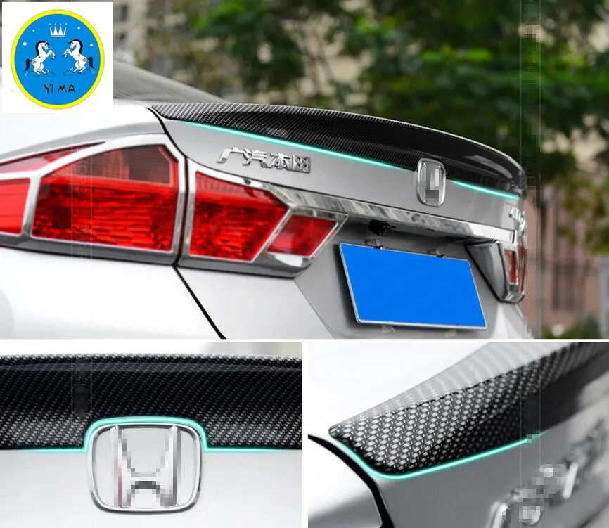 For Honda City Grace Sedan 2015 2016 ABS Rear Trunk Wing