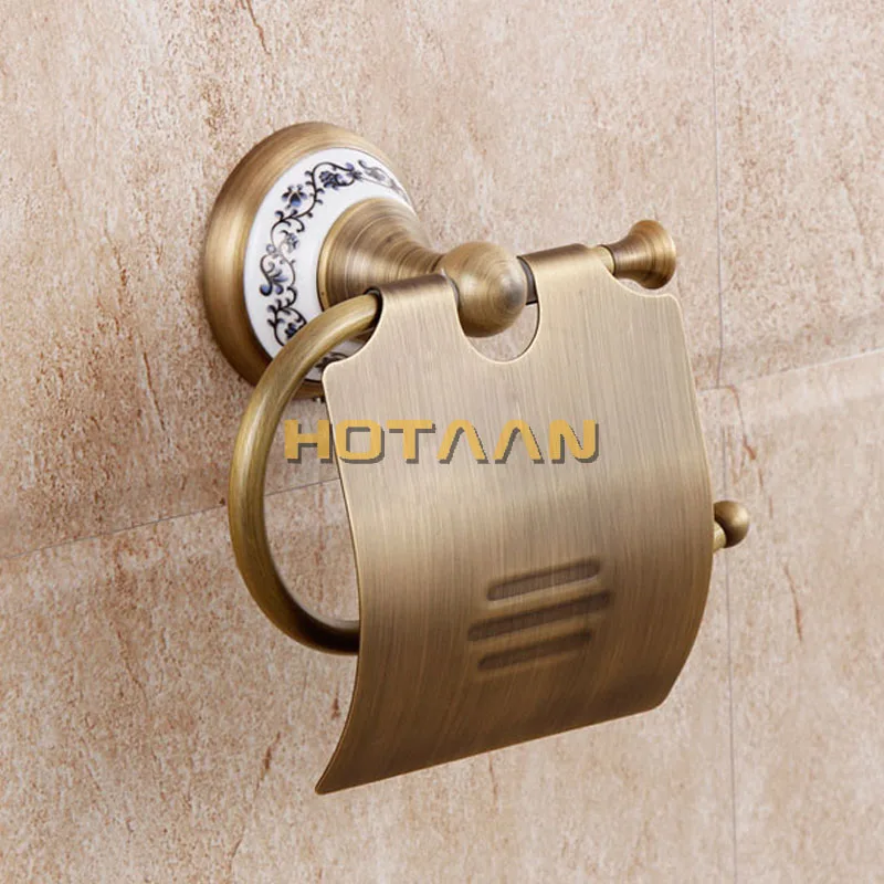 solid brass Bathroom Accessories Set Robe hook Paper Holder Towel Bar Soap basket bathroom sets YT-11500-A