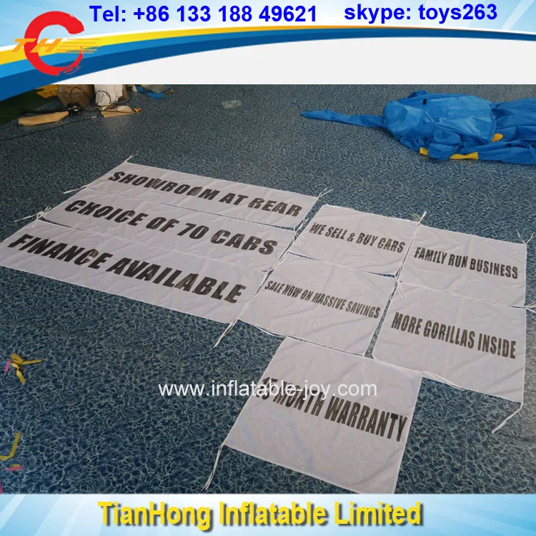 hanging banner / detectable banner for inflatable archway / custom make banner for inflatable arch