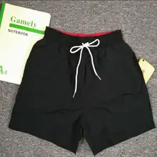 Новое прибытие бренда Мужская Пляжные шорты пляжные шорты хлопок шелк спандекс повседневные модные шорты Твердые Печатные Лето