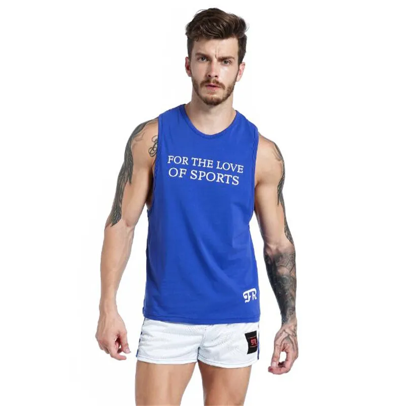 New Men's Cotton Tank Tops,Men's Low Cut Armholes O Neck Tank Vest,Men