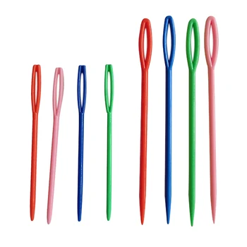 

SZS Hot 20pcs 2 Size Small Large Children's Plastic Needles for Sewing