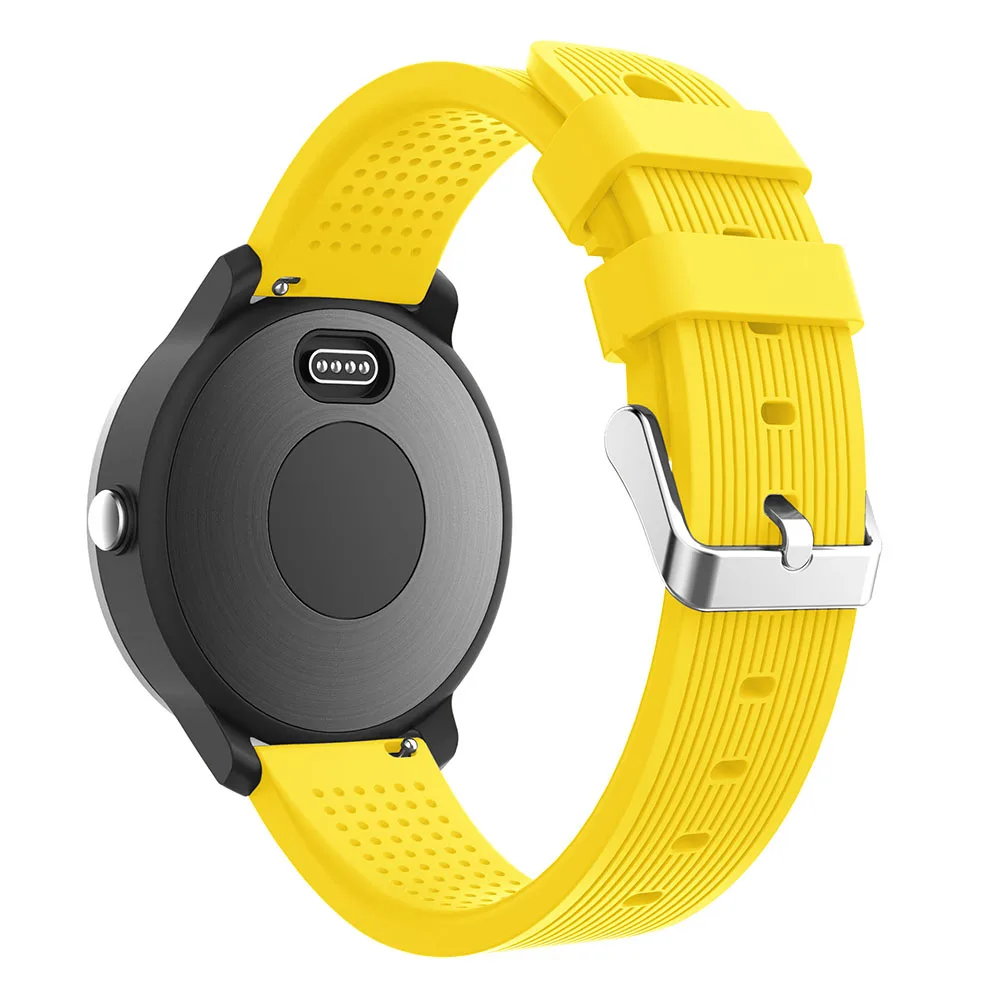 Цветной мягкий силиконовый сменный ремешок для Garmin vivoactive3 vivomove HR смарт браслет