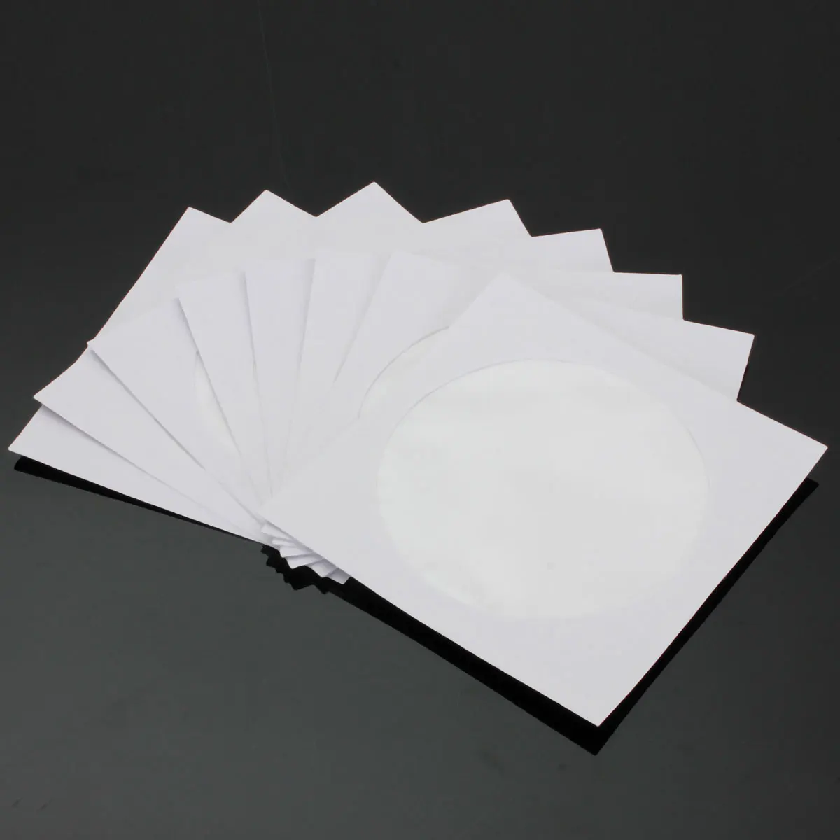 100Pcs lot White CD DVD Disc Paper Case Sleeves font b Wallets b font font b