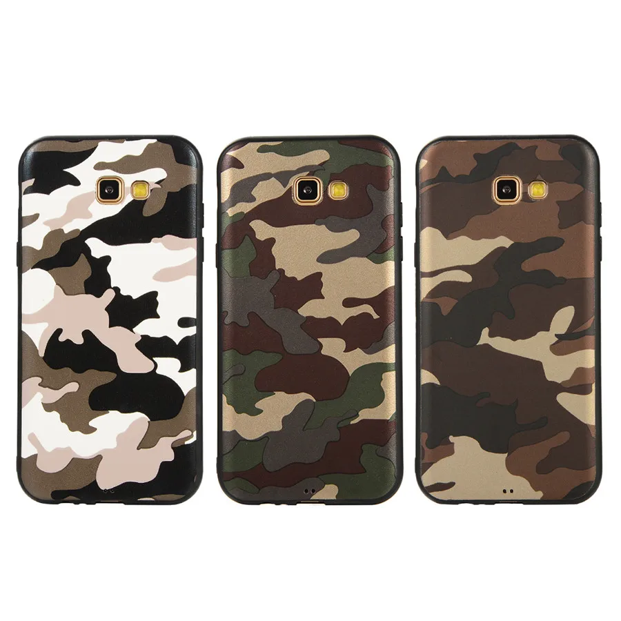Camouflage Pattern cover case for Samsung Galaxy A7 2017 Soft TPU protective phone Cover A720 F A7200 |