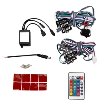 

48 LED 12V 5050 SMD remote control RGB RV interior light trailer boat light ceiling Ambient Light