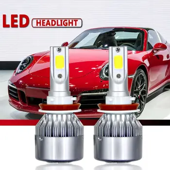 

Hot 2PCS H8 H9 H11 C9 LED Headlights Car Front LED Headlight Waterproof Auto LED Headlamp Bulbs Kit 6000K