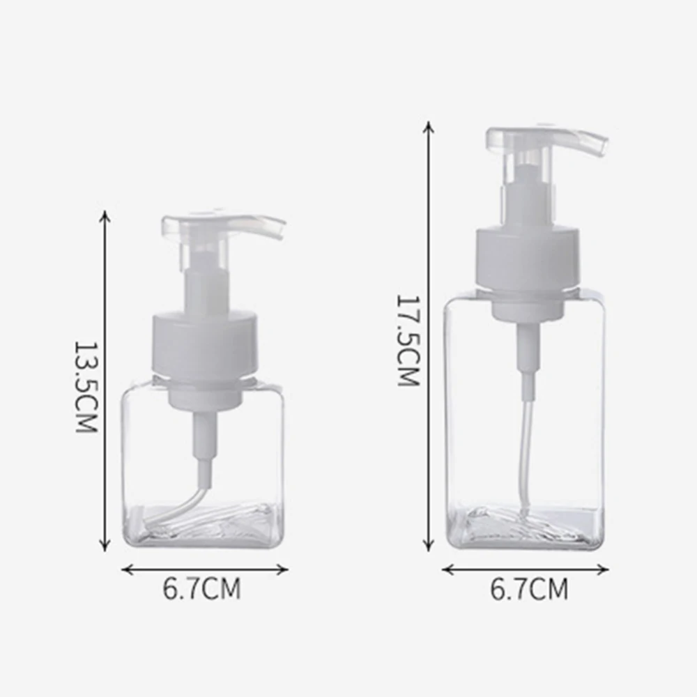 2 шт многоразовый мусс пенящаяся бутылка дозатор мыла для рук Бутылка с насосом 250 мл/400 мл прозрачная бутылка для жидкости для кухни и ванной комнаты