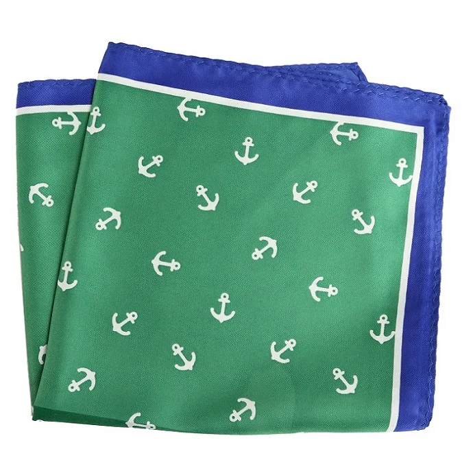 PH122 Pocket Square Портной Смит мужской платок цветочный якорь клетчатый горошек печатных носовой платок из полиэстера бизнес Карманный квадратный 33x33 CM - Цвет: PH122 Pocket Square