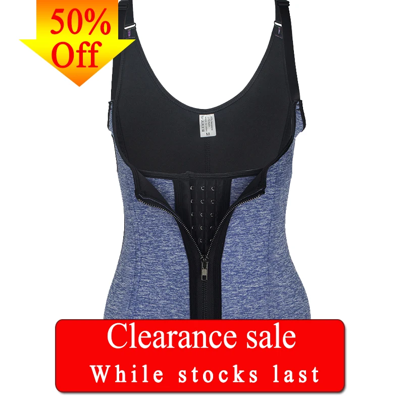DODOING Women Shoulder Strap Waist Trainer Corset Body Shaper Tummy Control Slimming Flower Blue Waist Cincher Clearance Sale