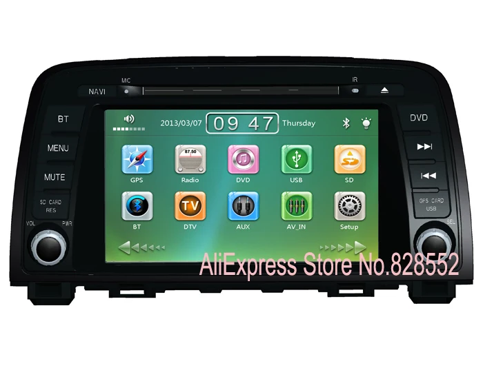 Excellent Free Shipping Car DVD Player For New MAZDA 6 With Gps Navigation Radio BT IPOD TV Free Maps 0