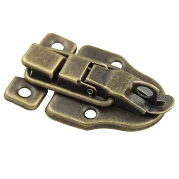 

Cabinet Boxes Duckbilled Metal Toggle Latch Catch Hasp Bronze Tone
